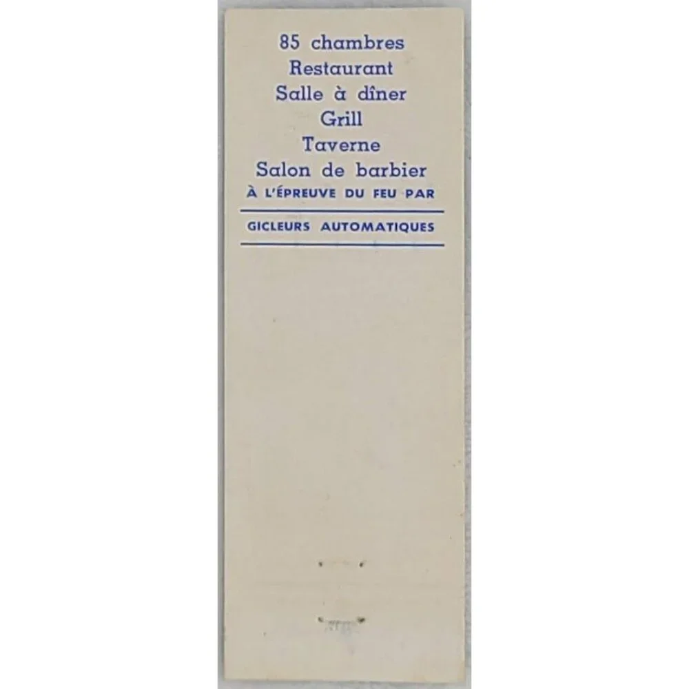 Front Strike Matchbook Cover Restaurant Marquis de Montcalm Quebec Canada - Picture 3 of 5
